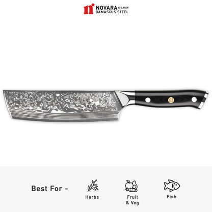 Novara Pro Black (プロブラック) - Damascus Steel Knives